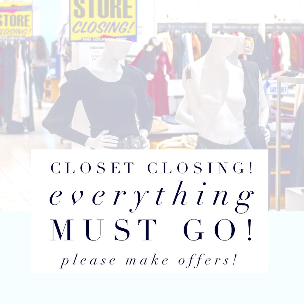 🎉Closet Closing Sale! Prices Dropping!